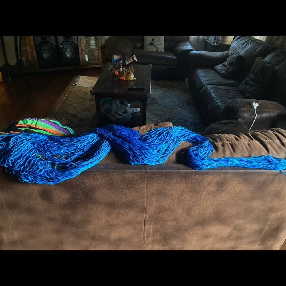 100% hand made from Mexico blue hammock